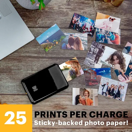 Kodak Step Mobile Instant Photo Printer, Portable Printer Compatible with iOS & Android Blue {9}