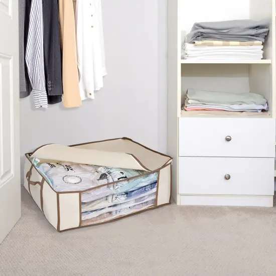 Smart Design MagicBag Instant Space Saver Storage - 1 Jumbo Tote with 4 Large Flat Compression Bags {3}