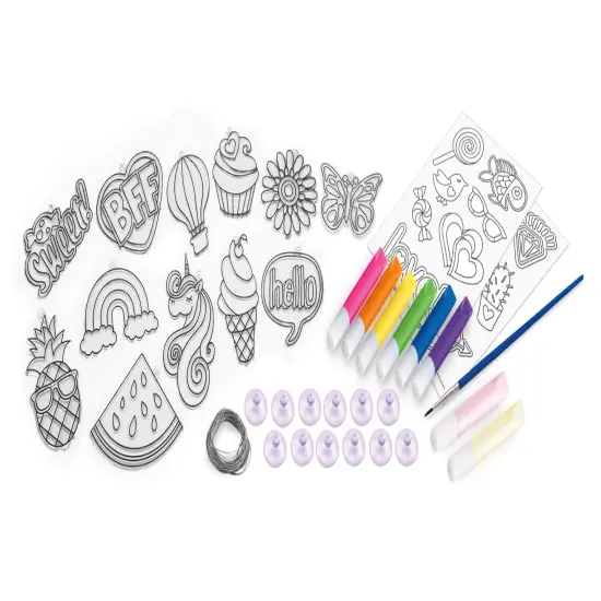 Cra-Z-Art Shimmer 'N Sparkle Color Changing Window Art Kit {4}