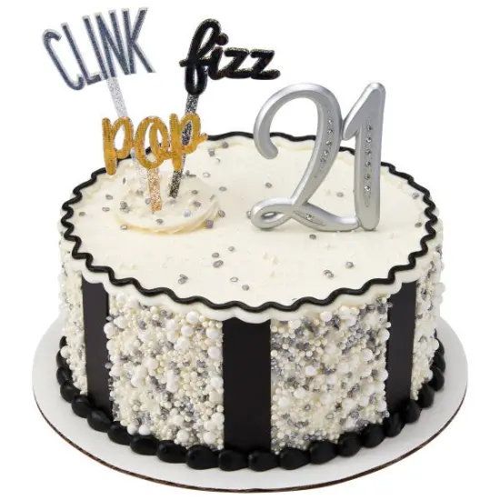 Pop, Fizz, Clink Skewer Cupcake Decoration, 12ct {3}