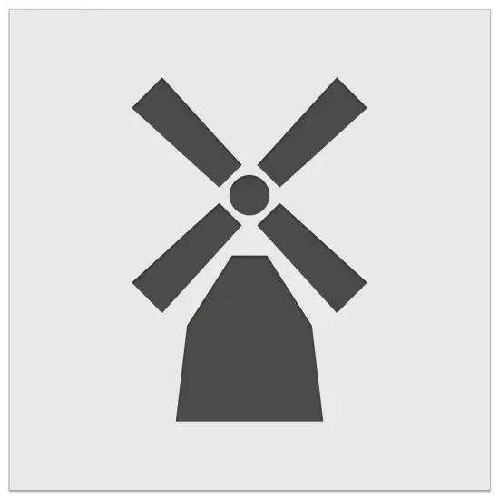 Windmill Netherlands Holland Wall Cookie DIY Craft Reusable Stencil {7}