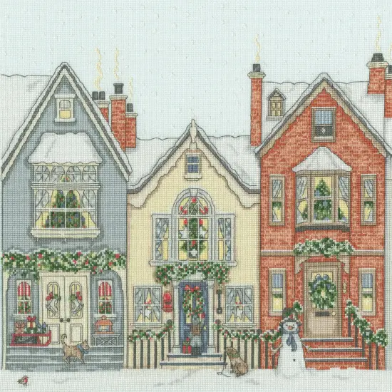 Snowy StreetXSS21 Counted Cross Stitch Kit {3}
