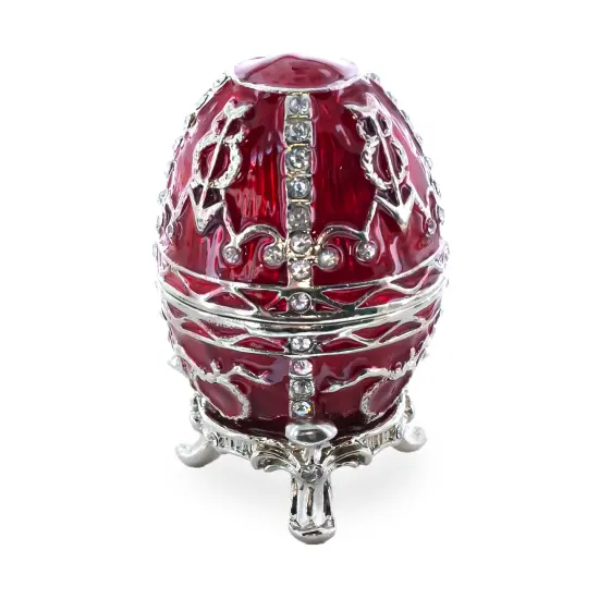 1895 Rosebud Royal Imperial Metal Easter Egg 2.5 Inches {3}