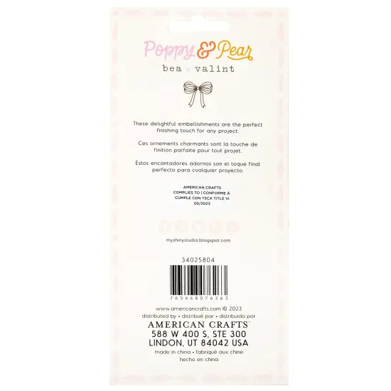 American Crafts Poppy And Pear Beaded Tassels-4 Pieces {3}