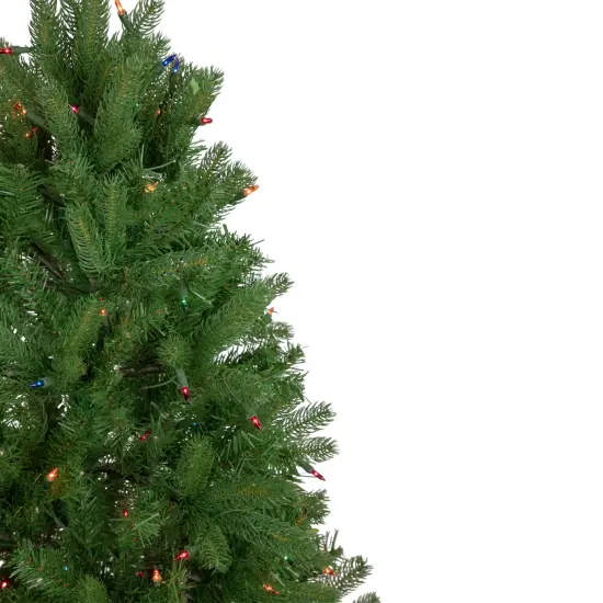 Northlight 4' Pre-Lit Full Sierra Noble Fir Artificial Christmas Tree, Multi Lights Green {5}