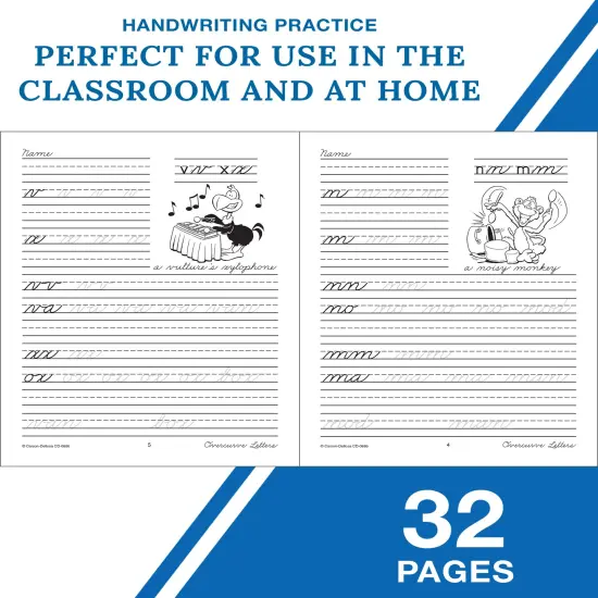 Carson Dellosa Beginning Cursive Handwriting Workbook, Traditional Writing Book With Number and Letter Tracing and Sight Words Practice, Classroom or Homeschool Curriculum {4}