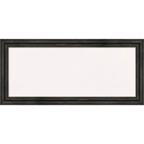 Rustic Pine Narrow Wood Framed Corkboard, White Cork Black {1}