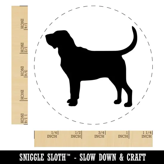Bloodhound Dog Solid Rubber Stamp for Stamping Crafting Planners {1}
