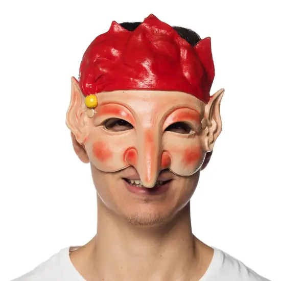 Supersoft Elf Adult Costume Mask {1}