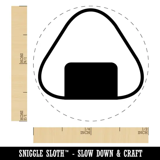 Onigiri Rice Ball Self-Inking Rubber Stamp for Stamping Crafting Planners Yellow {1}