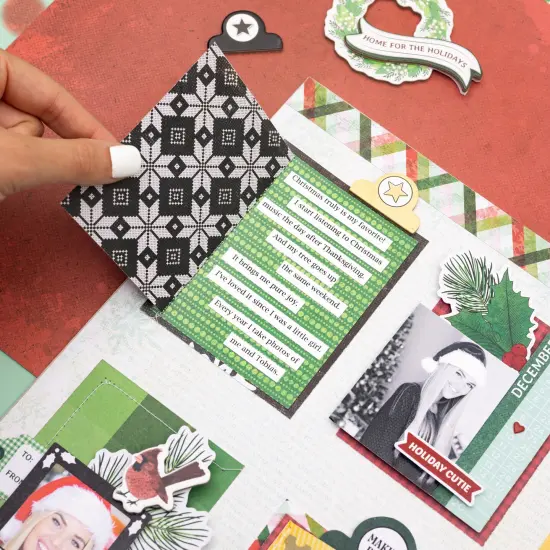 Vicki Boutin Evergreen & Holly Icons & Phrase Stickers, 65pcs {5}