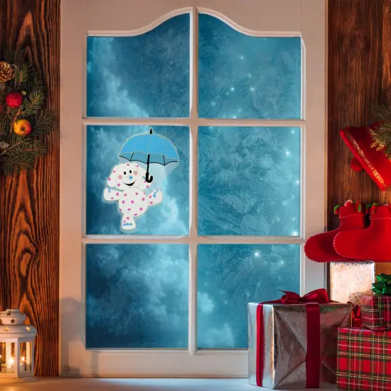 Northlight Spotted Elephant Misfit Double Sided Gel Christmas Window Cling Decoration White {3}
