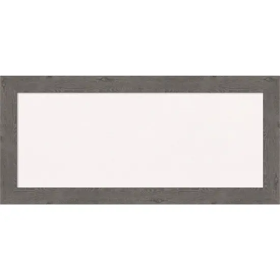 Rustic Plank Narrow Framed Corkboard, White Cork Grey {1}