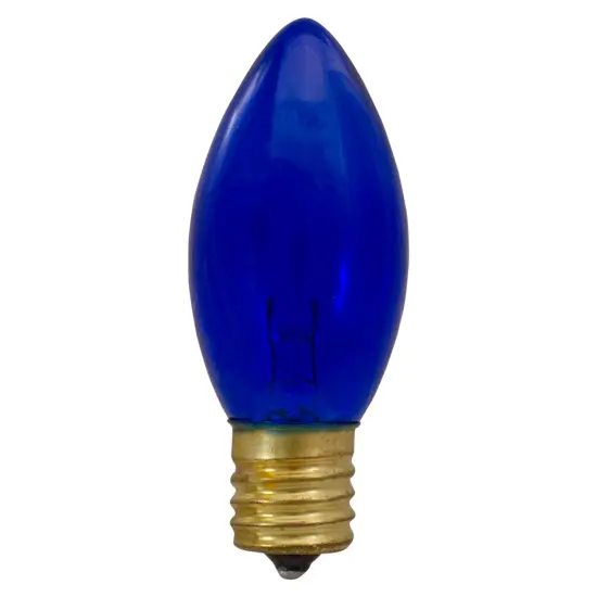 Northlight C9 Transparent Christmas Replacement Bulbs - Blue - 4ct {3}