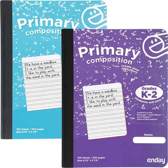 Enday 100 Ct. Primary Composition Book Green {1}