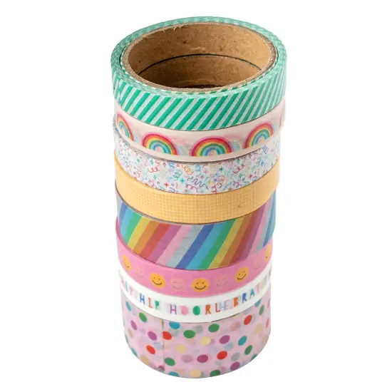 Pebbles All The Cake Washi Tape 8/Pkg-W/Foil Accents {4}