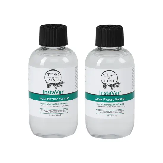 Tusc & Pine InstaVar&trade; Gloss Picture Varnish - Archival Quality Varnish for Oil, Alkyd, and Acrylic Artists {1}
