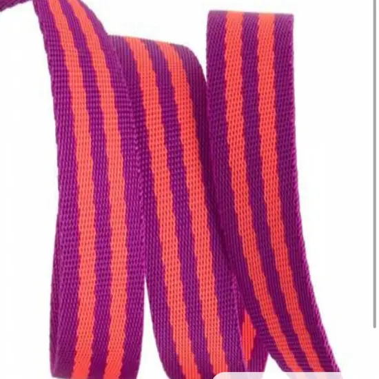 1 " Wide Tula Pink Webbing - watermelon / plum (2yd cut) {2}