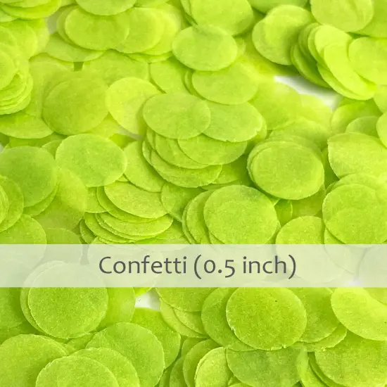 Wrapables Round Tissue Paper Confetti 0.5" Circle Confetti Lime Green {2}