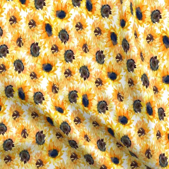 Various Fabrics by the Yard or Fat Quarter Boho Scattered Floral Flowers Nature Wildflower Custom Printed Fabric by Spoonflower {5}
