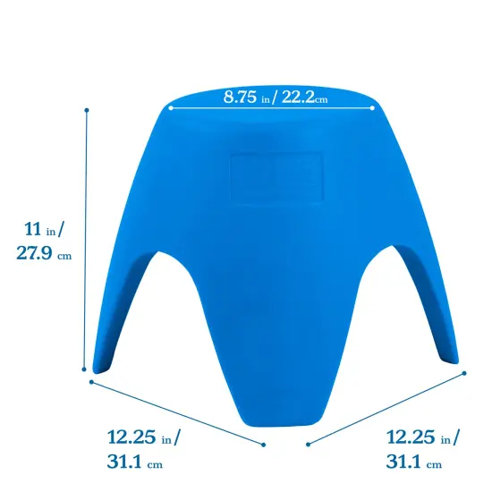 Ayana Stool Set, Flexible Seating, 4-Pack Blue {2}