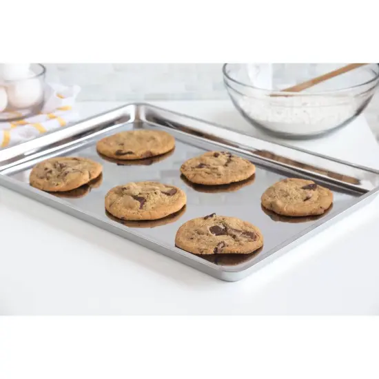 Fox Run Stainless Steel Jelly Roll Pan & Cookie Baking Sheet, 16.25 x 11.25 x 0.75 inches {4}