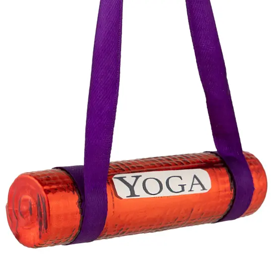 Northlight 4.25" Shiny Red Yoga Mat Glass Christmas Ornament {4}