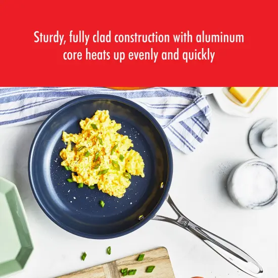 ZWILLING Clad CFX Stainless Steel Ceramic Nonstick Cookware Set {5}