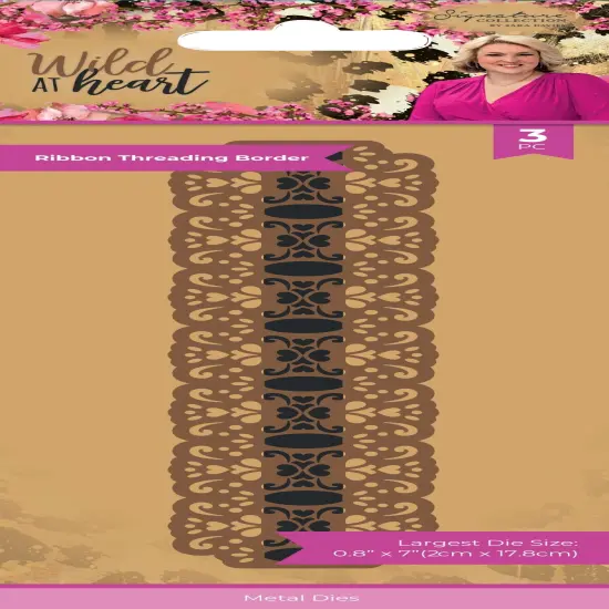 Sara Signature Wild At Heart Metal Die-Ribbon Threading Border {1}