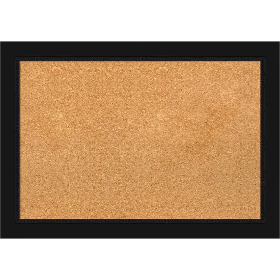 Avon Black Framed Corkboard, Natural Cork {1}