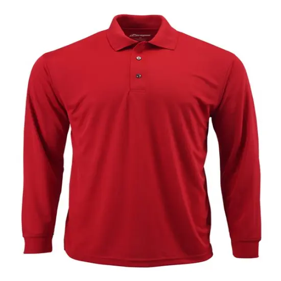 Paragon&reg; Prescott Long Sleeve Polo Red {1}