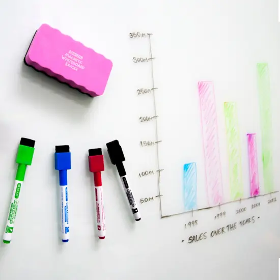 BAZIC Magnetic Assorted Color Dry-Erase Markers (6/Pack) {5}