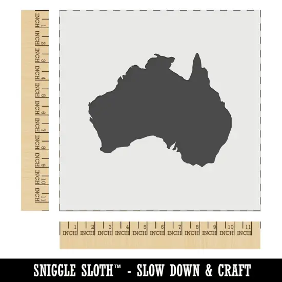 Australia Solid Wall Cookie DIY Craft Reusable Stencil {1}