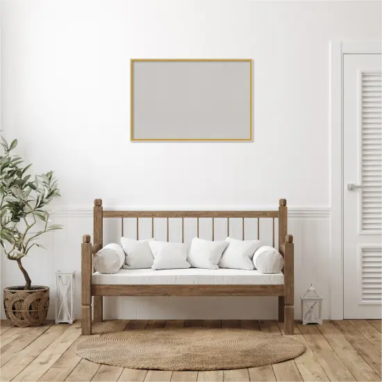 Paige Wood Framed Corkboard, Grey Cork Paige White Gold {6}