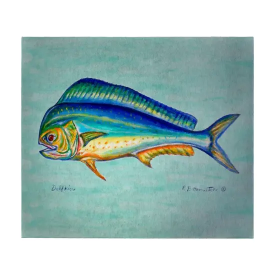 Betsy Drake Dolphin Fish 30 Inch By 50 Inch Comfort Floor Mat {1}