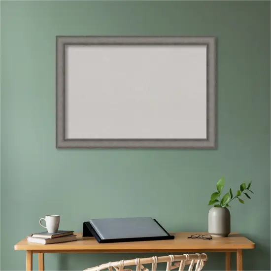 Burnished Concrete Wood Framed Corkboard, Grey Cork {5}