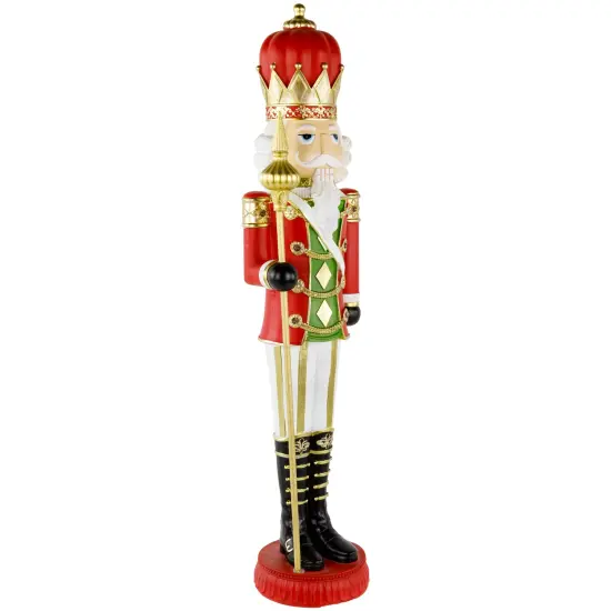 Northlight 22" Red and Gold Christmas Nutcracker with Scepter {5}