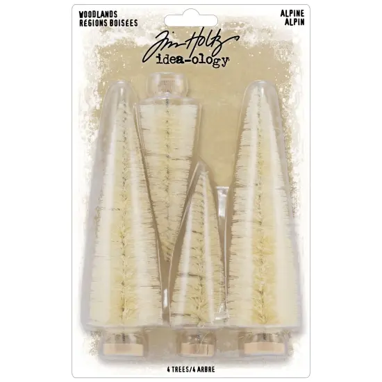 Tim Holtz Idea-Ology Woodland Trees Alpine-4/Pkg {1}