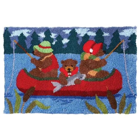 HerrschnersBoating Bears Latch Hook Kit Multi {1}