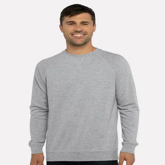 Laguna Raglan Lonf Sleeve Crewneck Sweatshirt Heather grey {1}