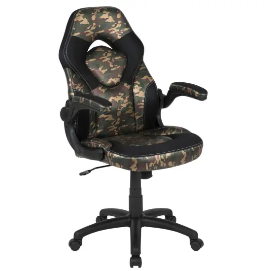 Emma and Oliver Z100 Gaming Chair Racing Office Ergonomic Computer PC Adjustable Swivel Chair Camouflage {1}