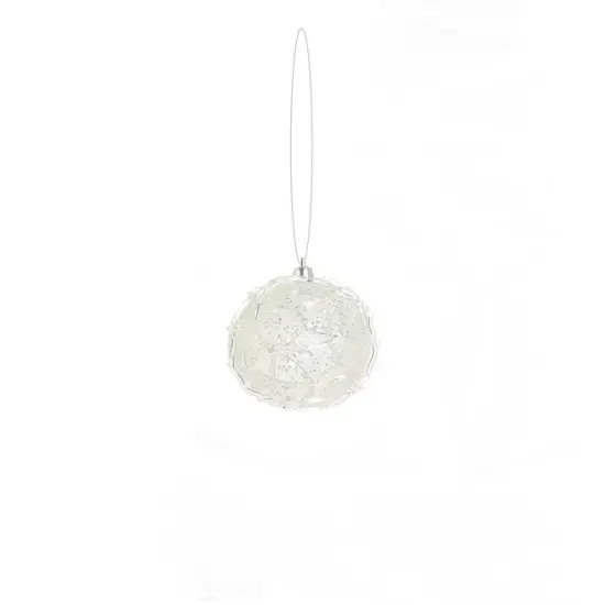 Select Artificials Winter Clear Shatterproof Christmas Ball Ornament 3.25" (80mm) {1}