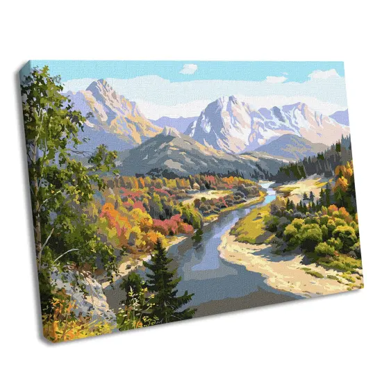 Painting by Numbers kit Autumn in the mountains KHO2848 {1}