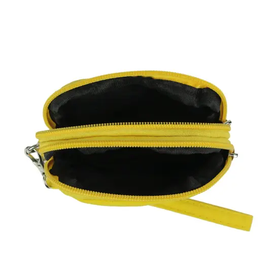 Bright Yellow Canvas School Bus Wristlet Clutch Purse {4}