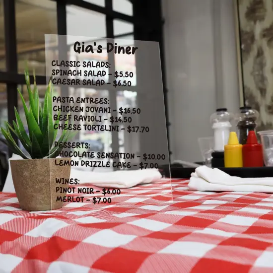 CraftyBook 5x7 Acrylic Sheet - 20pk 3mm Clear Glass Acrylic Invitation Blanks {5}