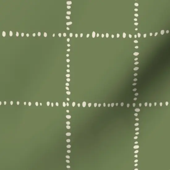 Various Fabrics by the Yard or Fat Quarter Avocado Green Windowpane Plaid Weathered Grid Squares Minimal Custom Printed Fabric by Spoonflower {7}