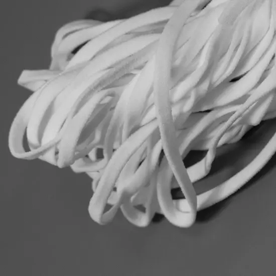 50 Yards of 1/4" Ultra Soft Knit Elastic Band White {3}