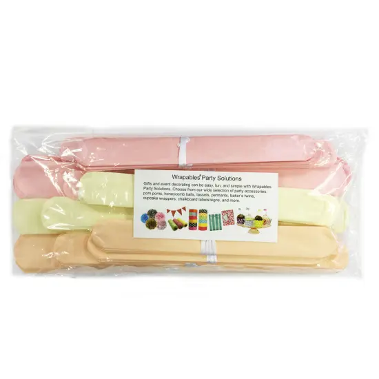 Wrapables Set of 18 Tissue Pom Pom Party Decorations for Weddings, Birthday Parties Baby Showers and Nursery Decor, Peach/Ivory/Light Pink {2}