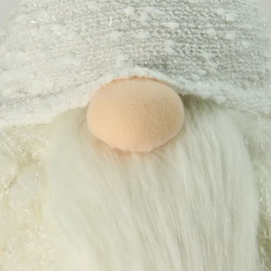 Northlight Sparkling Saul Bobble Action Christmas Gnome - 24" White {3}