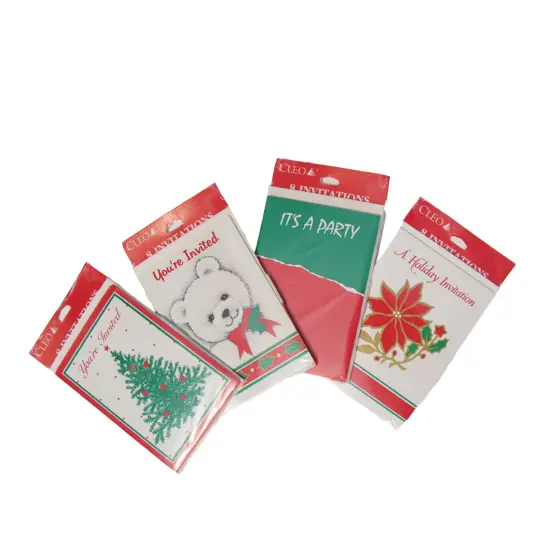 CC Christmas Decor Club Pack of 288 Christmas Holiday Party Invitation Cards Multi {1}